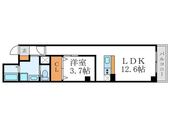 ソレイユ京都二条の物件間取画像